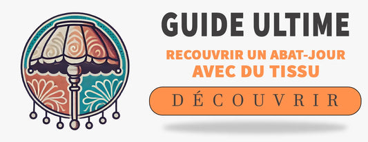 recouvrir un abat jour avec du tissu