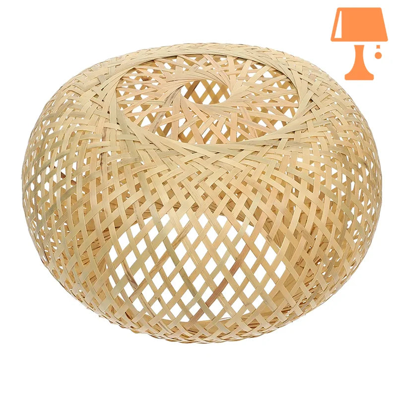 Abat jour boule bambou naturel