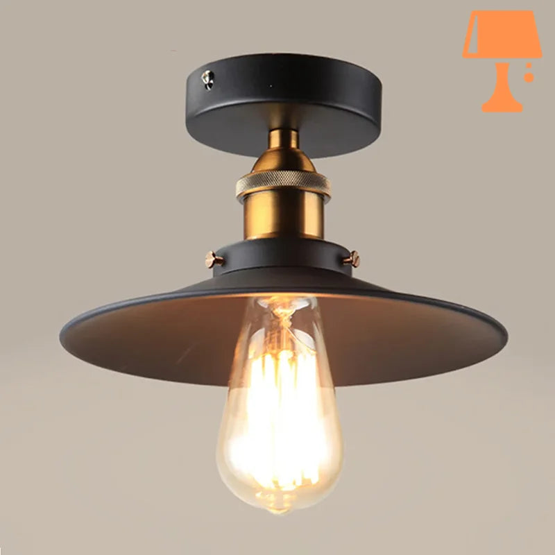 Abat jour industriel vintage original