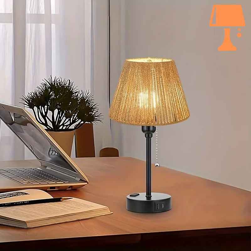 abat jour rotin pour lampe sur pied bohème