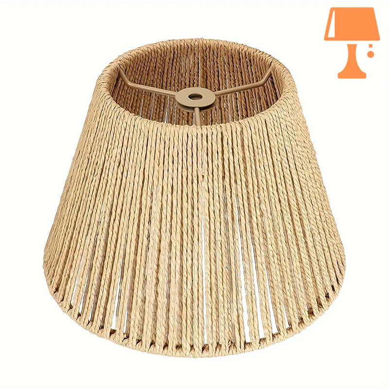 abat jour rotin pour lampe sur pied chambre