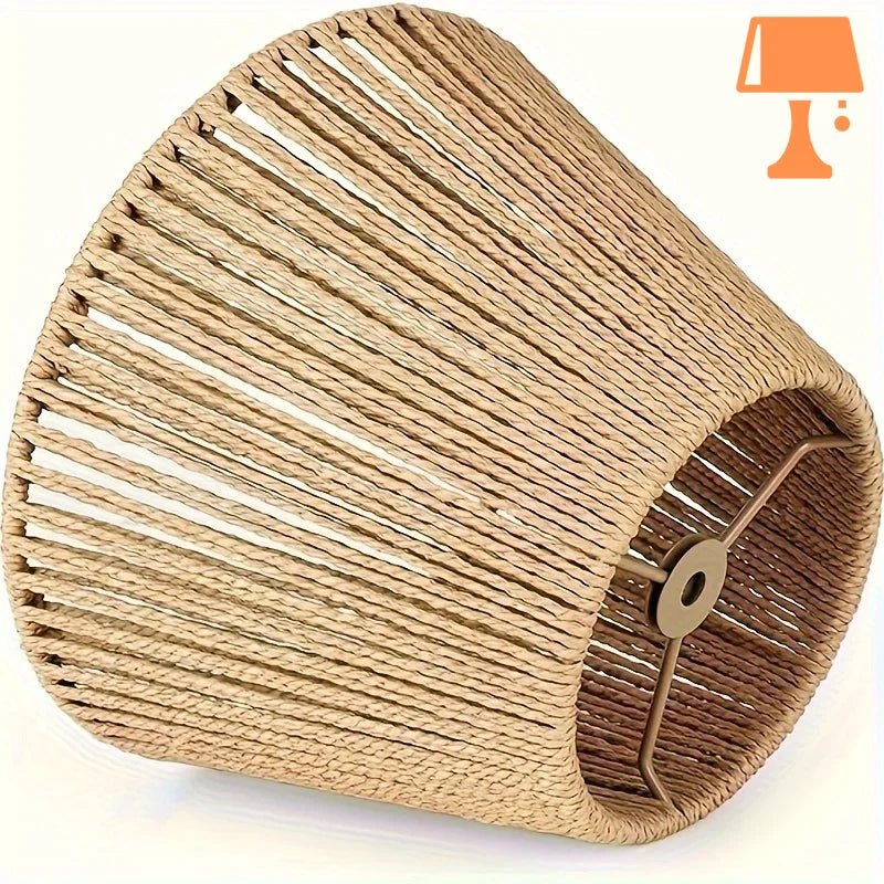 abat jour rotin pour lampe sur pied design