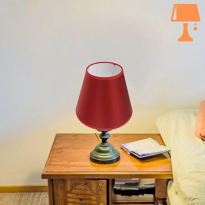 Abat jour rouge vintage elegant