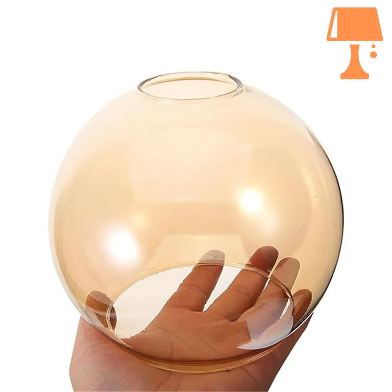 Abat jour verre ancien naturel