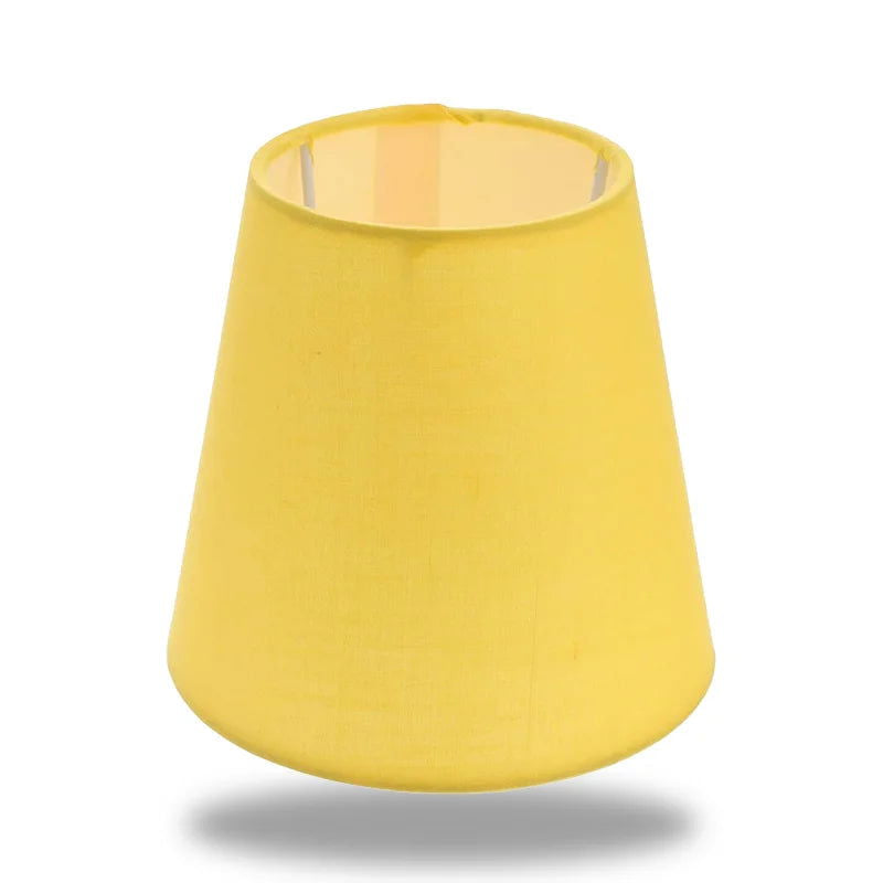 abat-jour jaune pour lampe de chevet