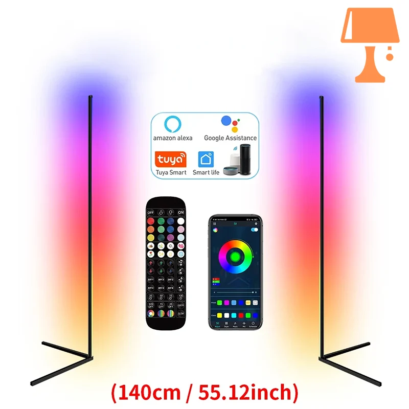grande lampe de chevet noir option