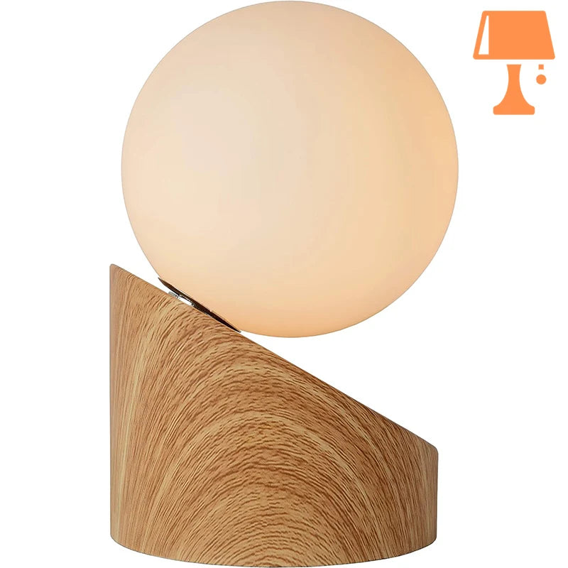 petite lampe chevet opaline profil