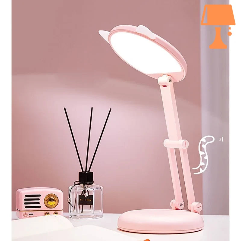lampe de chevet rose articulée