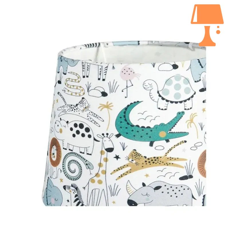 lampe de chevet thème jungle Abat-Jour