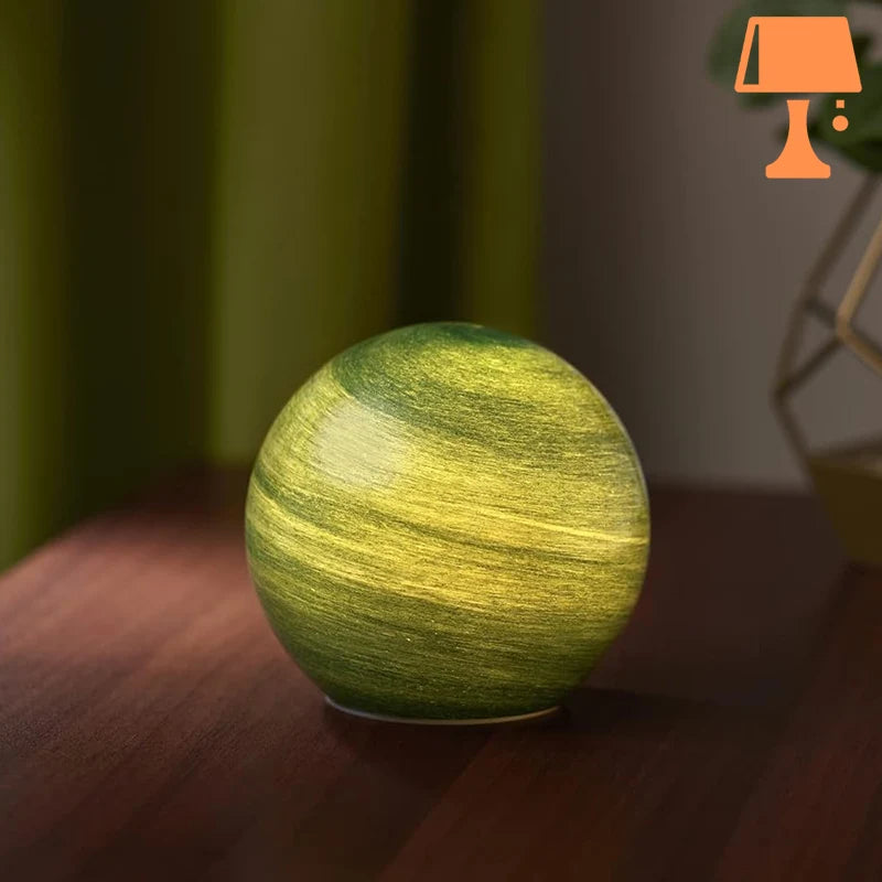 lampe de chevet verre soufflé table