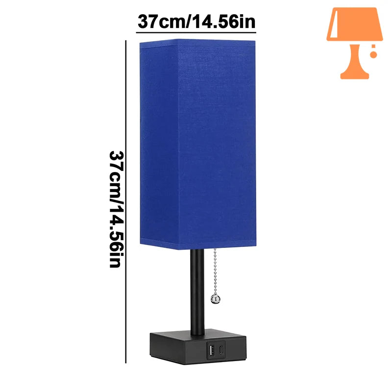 lampe de chevet avec port usb c mesure
