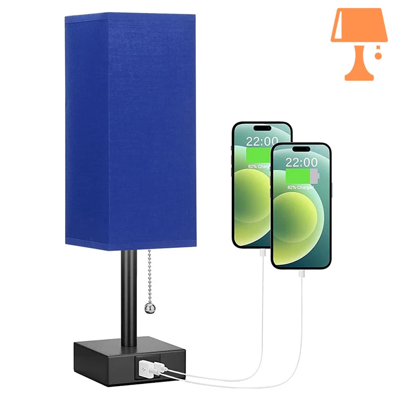 lampe de chevet avec port usb c téléphone