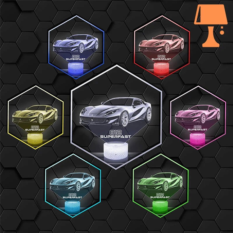 lampe de chevet ferrari couleur