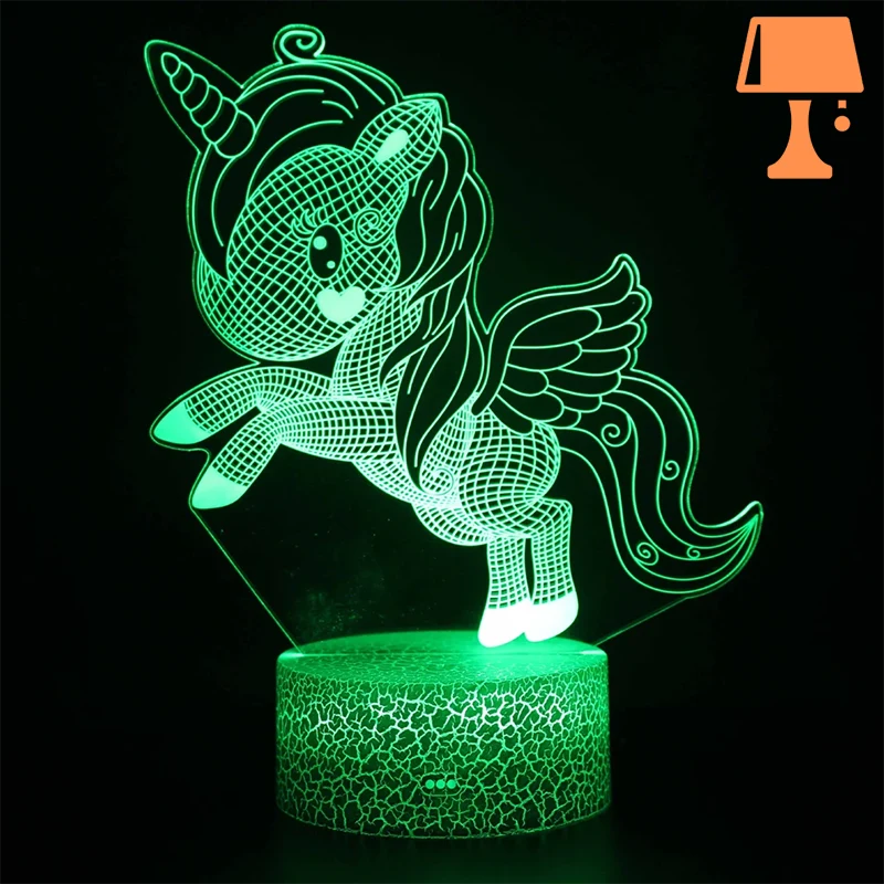 lampe de chevet fille licorne f
