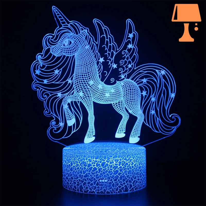 lampe de chevet fille licorne g