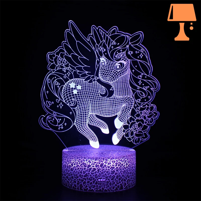 lampe de chevet fille licorne n