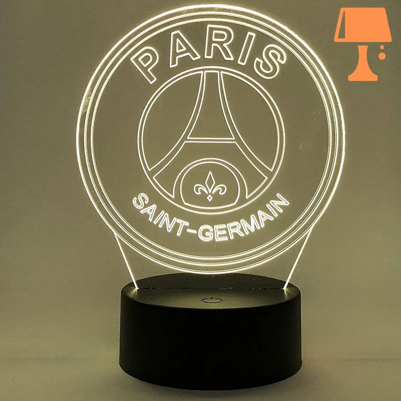 lampe de chevet foot psg jaune