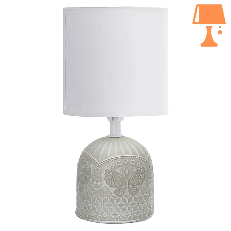 lampe de chevet grise design purifié