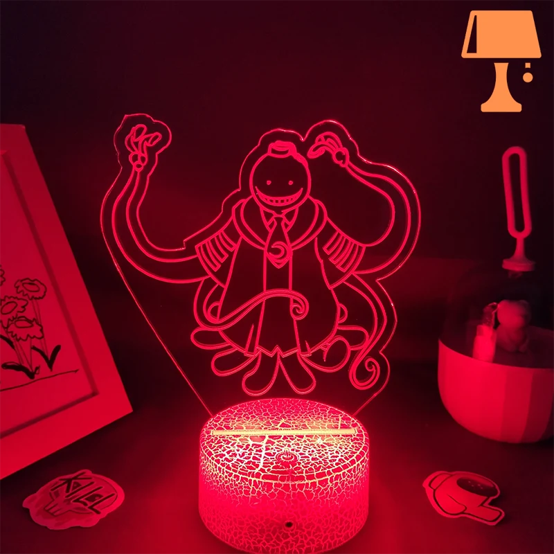 lampe de chevet koro rouge