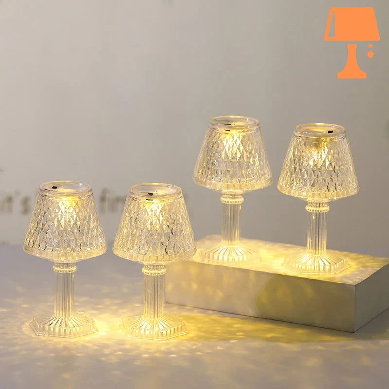lampe de chevet plastique transparent basique