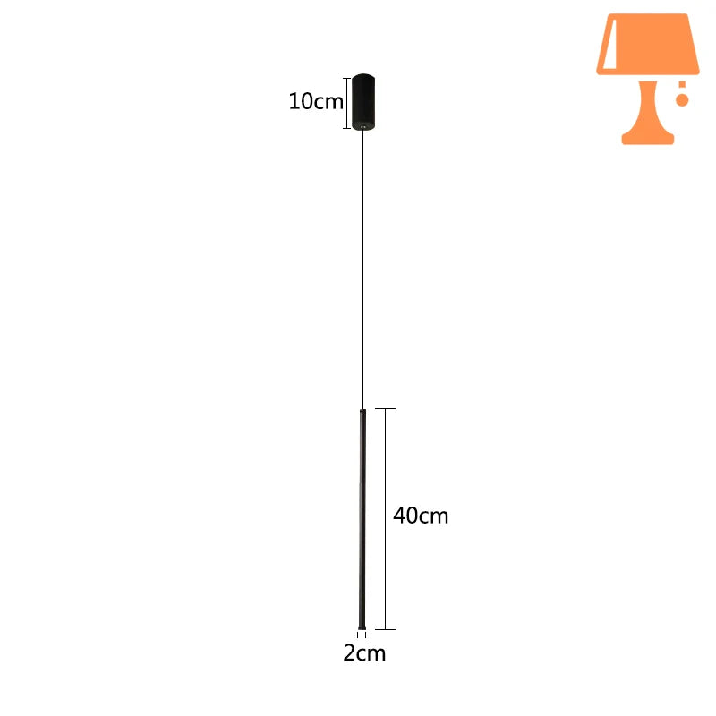 petite lampe de chevet suspendu 40 cm