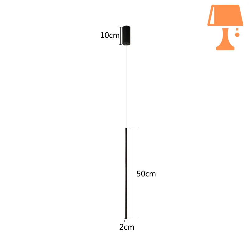 petite lampe de chevet suspendu 50 cm
