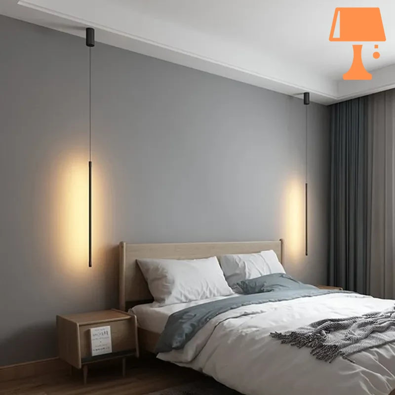 petite lampe de chevet suspendu chambre