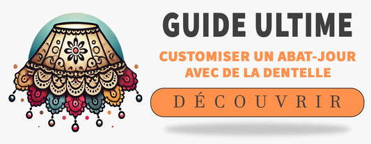 Customiser un abat jour avec de la dentelle