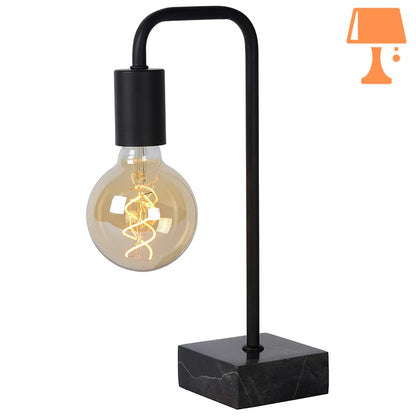 Lampe de Chevet Acier Noir Design