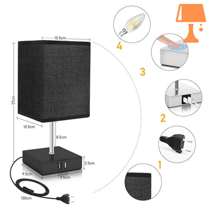 Lampe de Chevet Avec Variateur D'Intensité mesure