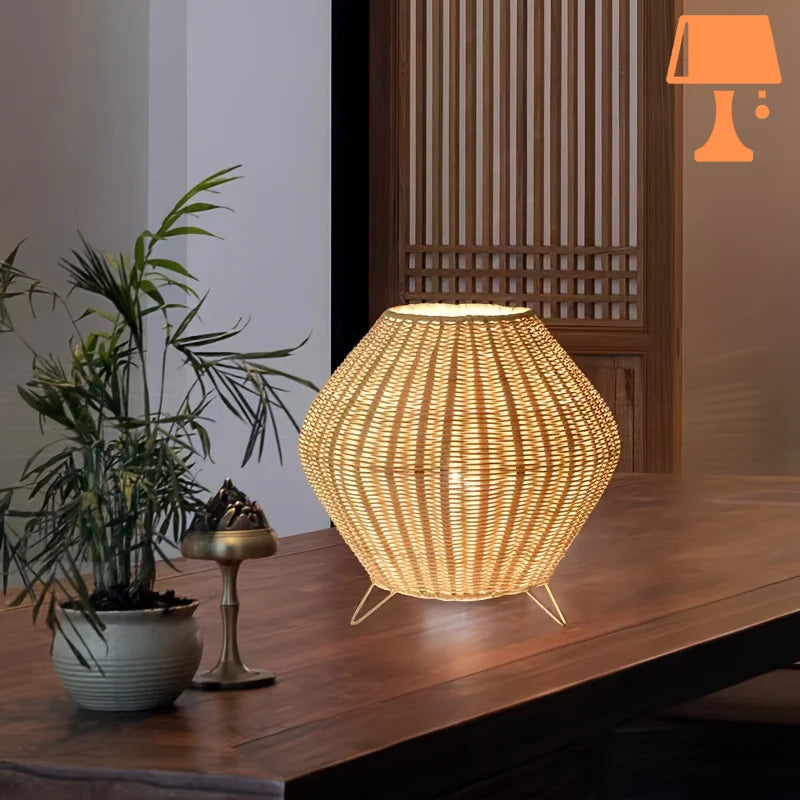 Abat jour bois chambre deco