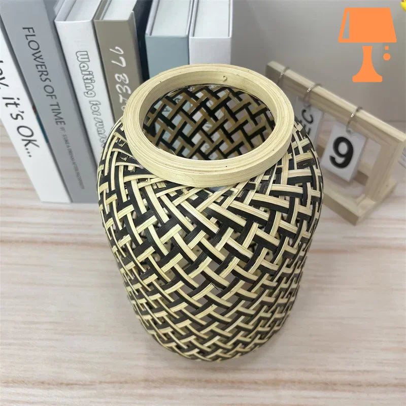 Abat jour design bois déco