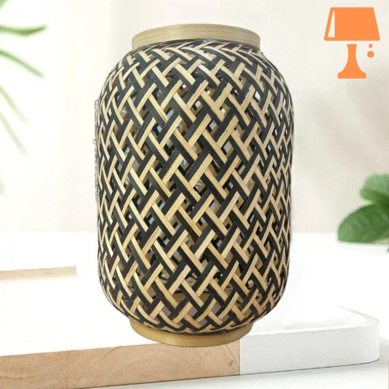 Abat jour design bois moderne