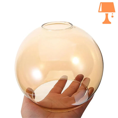 Abat jour verre ancien naturel