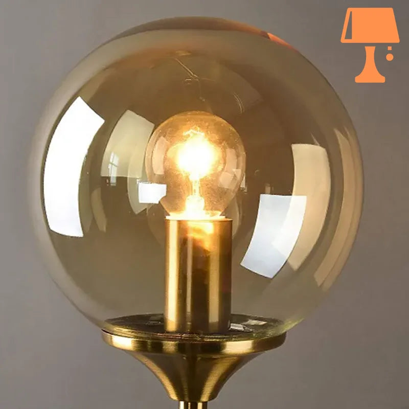 Abat jour verre fumé chambre