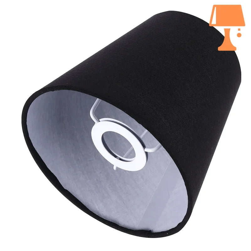 abat-jour noir lampe de chevet côté