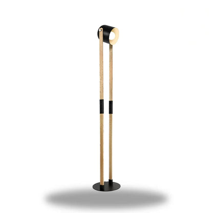 grande lampe de chevet pied en bois