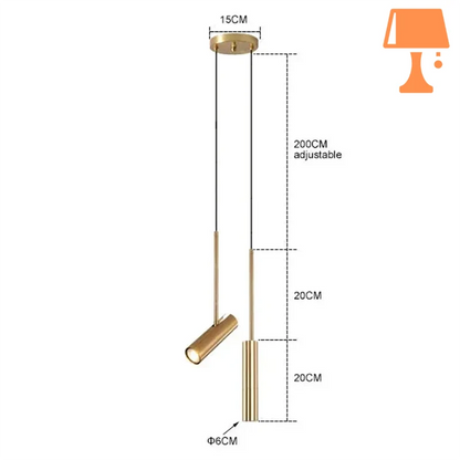 lampe de lecture suspendu au plafond mesure