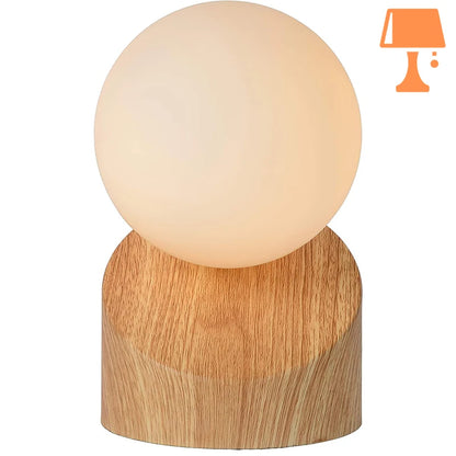 petite lampe chevet opaline face