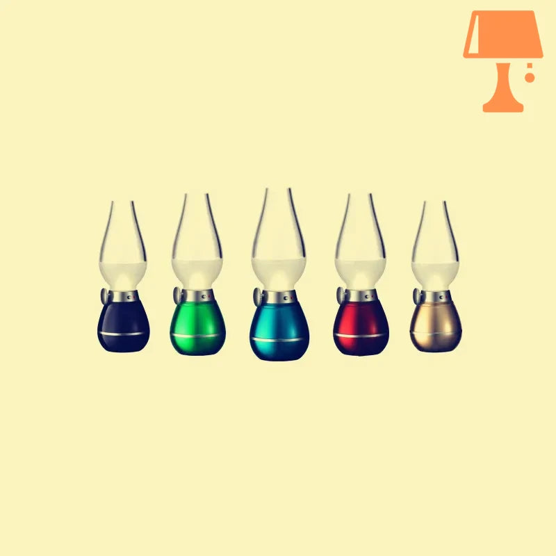 lampe de chevet rétro couleur