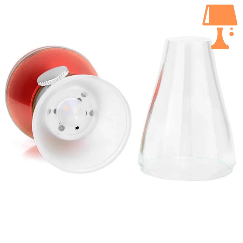 lampe de chevet rétro matériaux