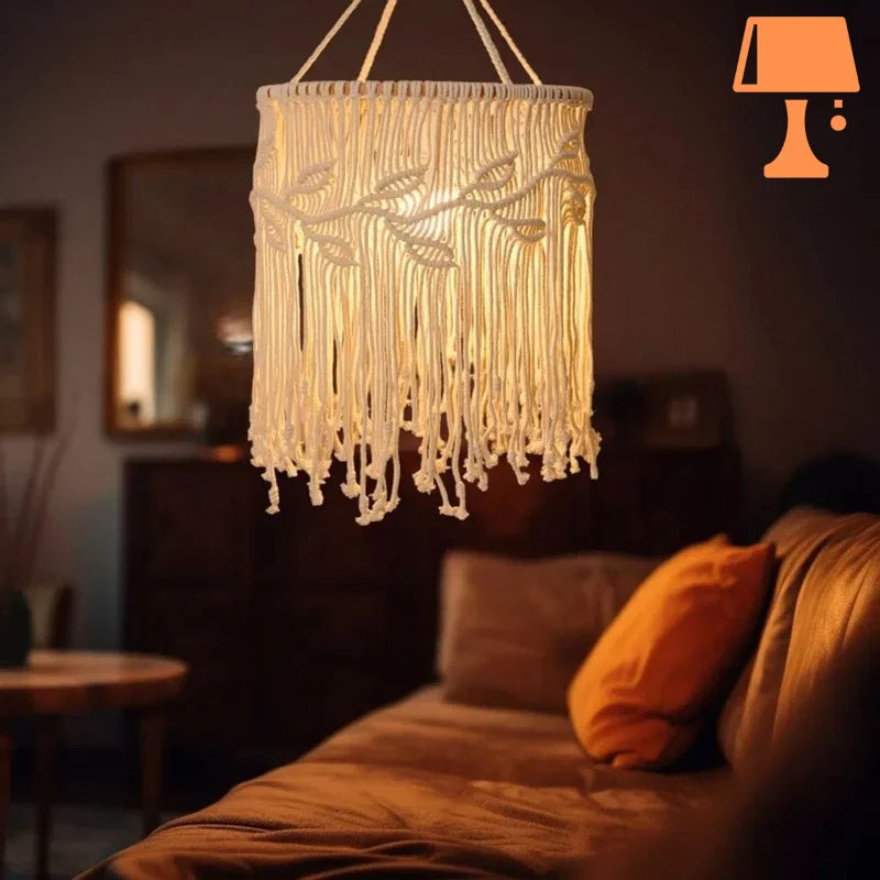 lampe de chevet suspension avec crochet lumineuse