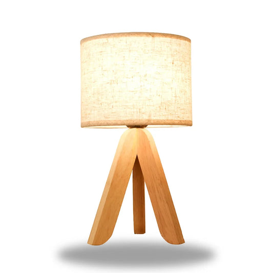 Lampe de Chevet Trépied Bois