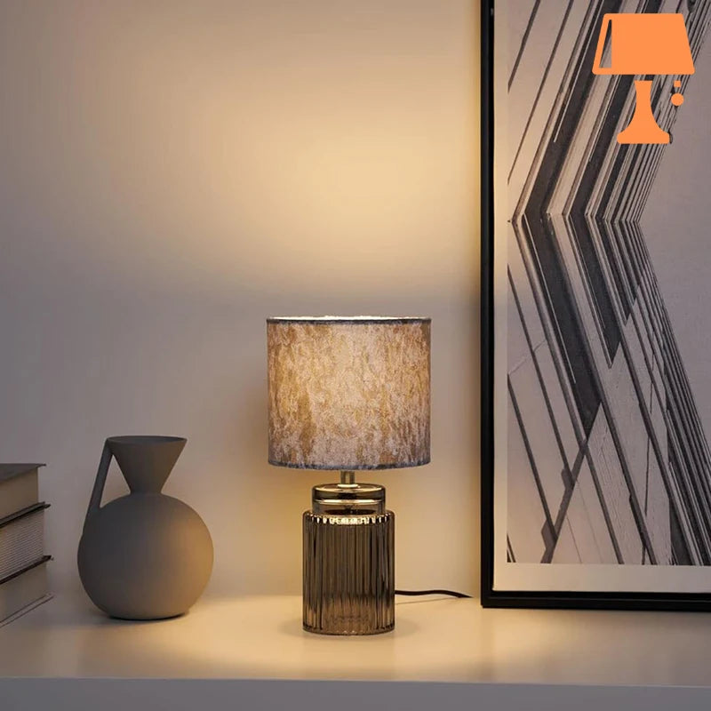 lampe de chevet velours originale
