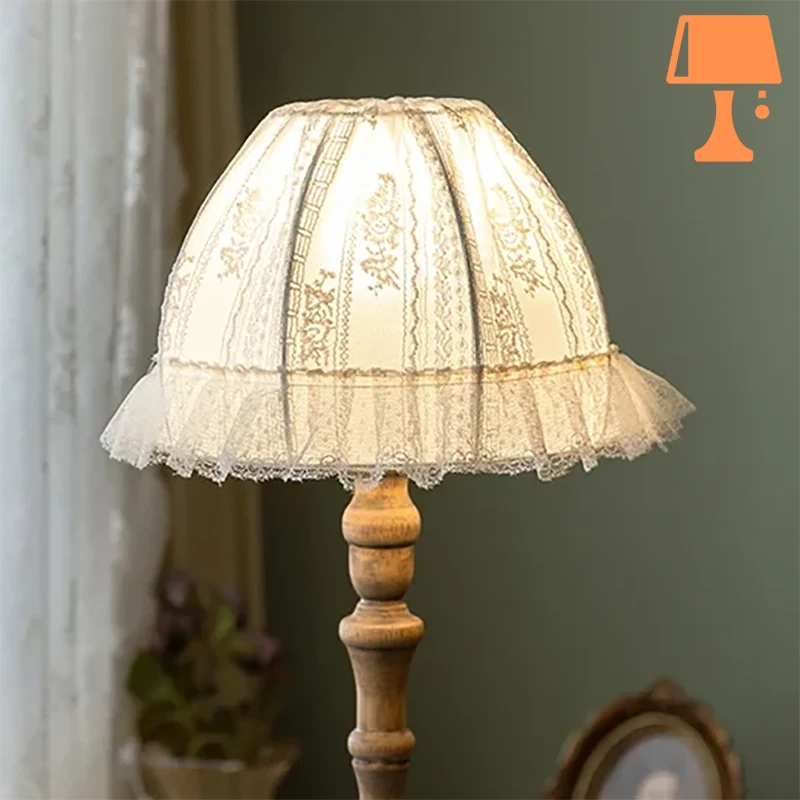 lampe de chevet vintage ancienne abat-jour