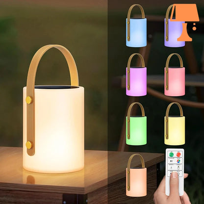 lampe de table solaire intérieur couleur