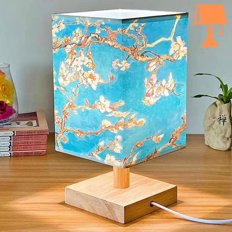 lampe-en-bois-bleue
