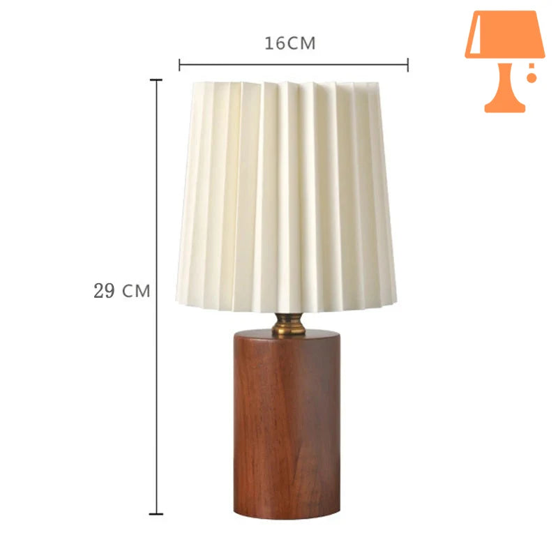 lampe table chevet bois mesure