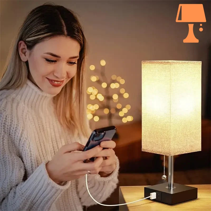 Lampe Vintage Tissu