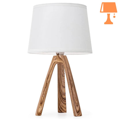 lampe de chevet acajou design